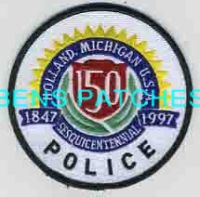 MICHIGAN,HOLLAND POLICE SESQUICENTENNIAL 1
